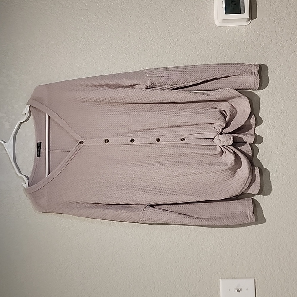 Wafffle knit top